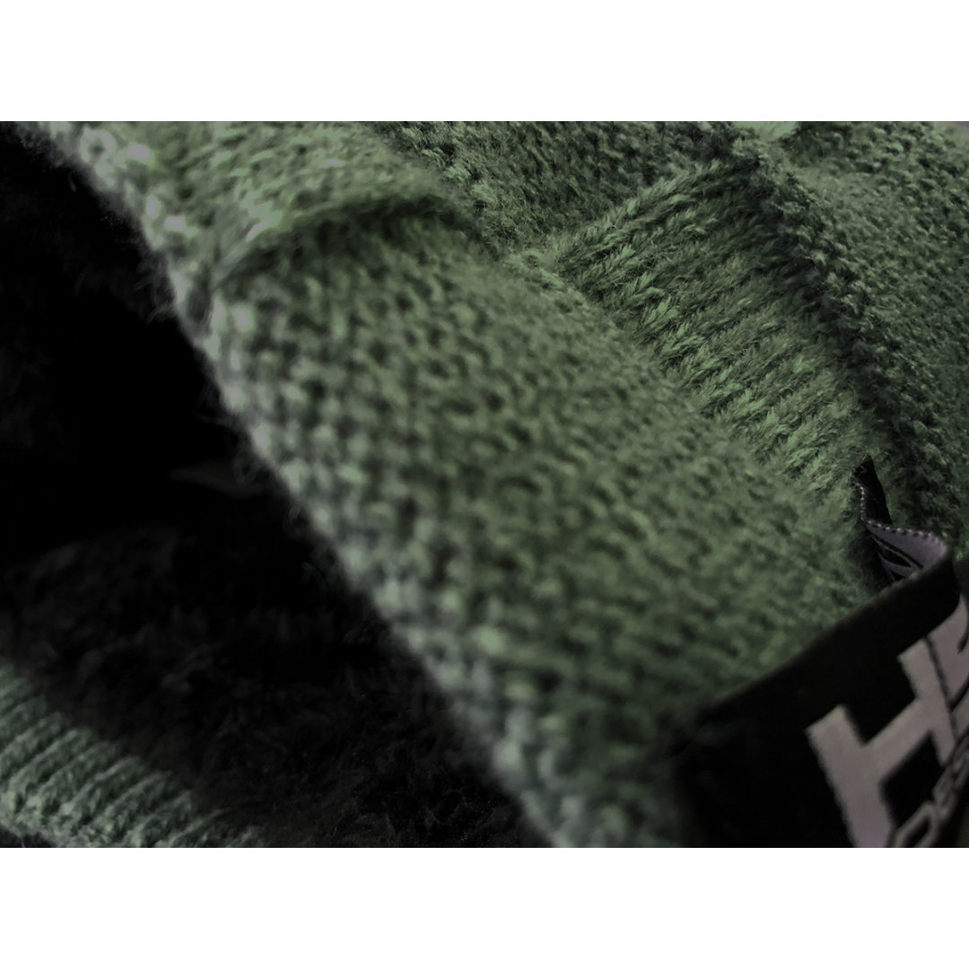 Hotspot Design - Green beanie HSD with fur