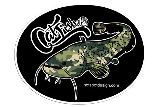 Pegatina CatFish Camo cm 30x23