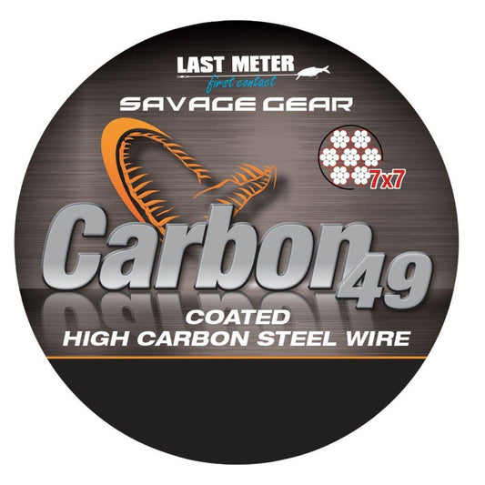 Savage Gear CARBON49 STEELWIRE 10M0.60MM16KG35LBS CG