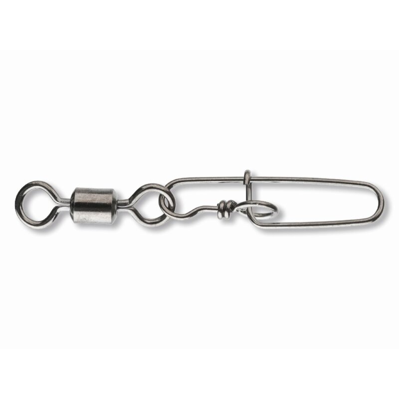 DAIWA Super Safe Lure Swivel Type II Gr.1/0 55kg 8Stk. featuring a durable metal construction with a secure snap and swivel design for fishing tackle.